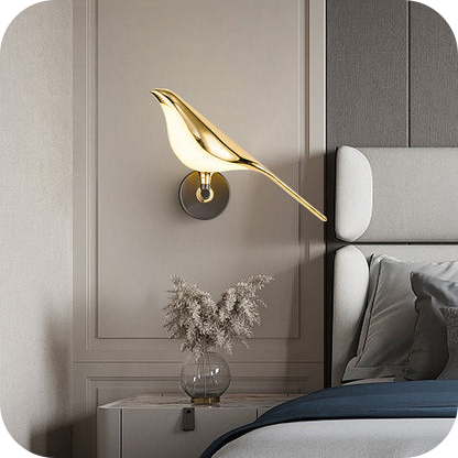 Gold Birds Wall Sconce