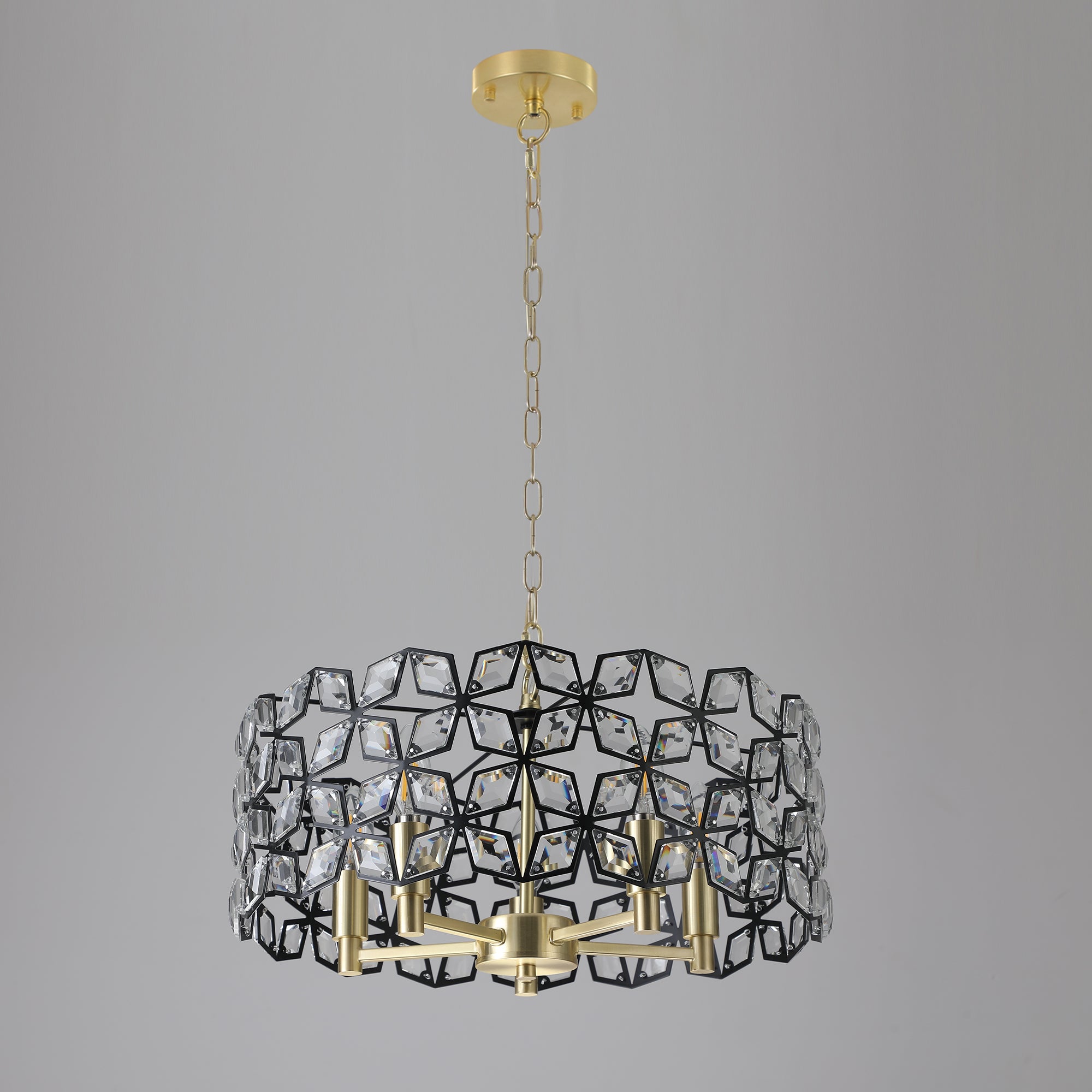 Modern Crystal Chandelier – Luxury Round Ceiling Light Fixture