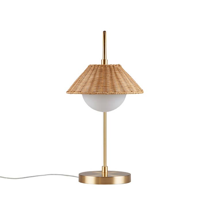 Rattan Weave Shade Table Lamp