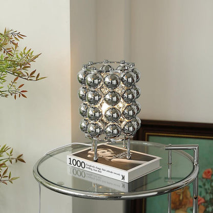Chromed and Colorful Table Lamp – Modern Simplicity