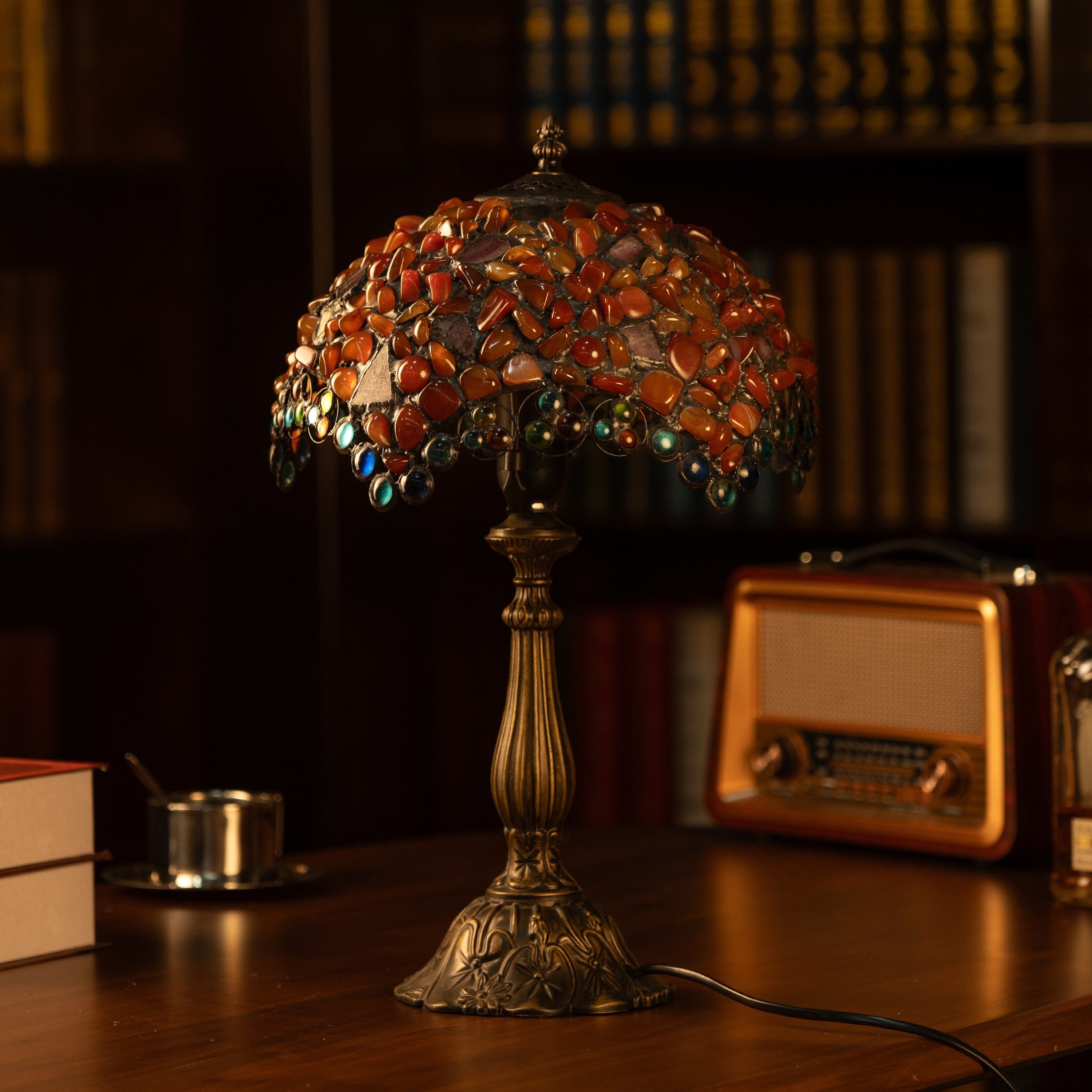 Emberfall Mosaic Lamp