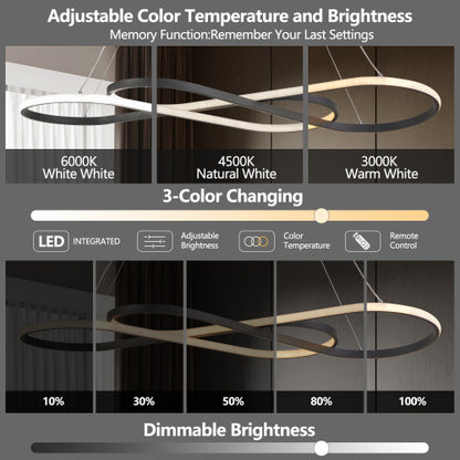 39" Modern LED Pendant Light