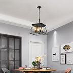 16" Industrial 4-Light Pendant Chandelier -Modern Farmhouse Elegance