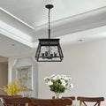 16" Industrial 4-Light Pendant Chandelier -Modern Farmhouse Elegance