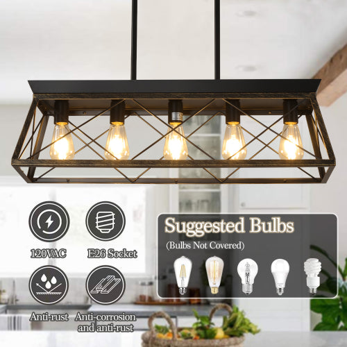 5-Light Farmhouse Chandelier