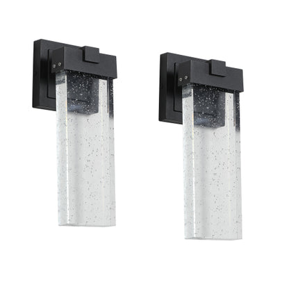 2-Pack Outdoor LED Wall Sconce – Modern Design &amp; Weatherproof Durability