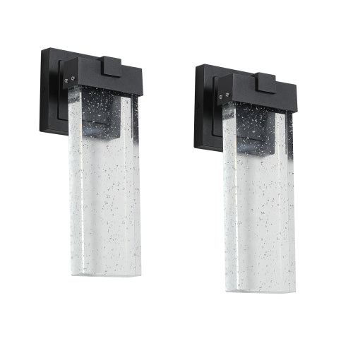 2-Pack Outdoor LED Wall Sconce – Modern Design &amp; Weatherproof Durability