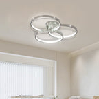 Three-Ring Contemporary LED Ceiling Lamp -Modern Elegance &amp; Soft Illumination