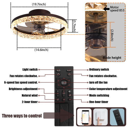 Low Profile Ceiling Fan with Light – Smart &amp; Stylish Comfort