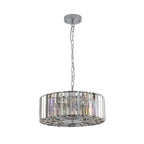 17" Chrome Crystal Pendant -Modern Elegance &amp; Radiant Illumination