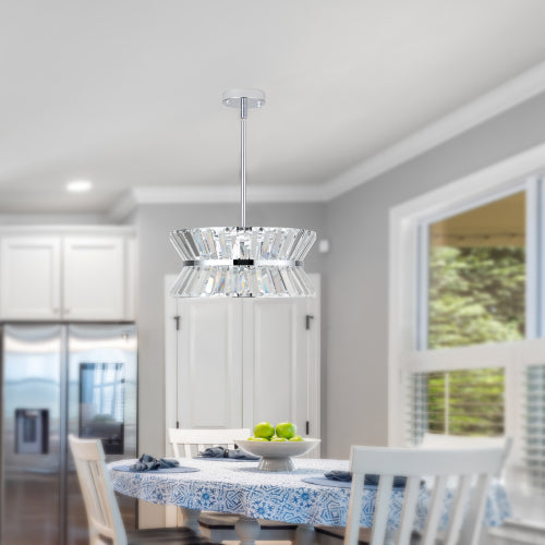Modern Crystal Chandelier -Elegant Round Design