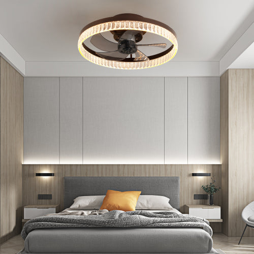 19.7In Minimalist Ring LED Ceiling Fan -Modern Comfort &amp; Style