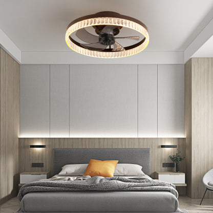 19.7In Minimalist Ring LED Ceiling Fan – Modern Comfort &amp; Style