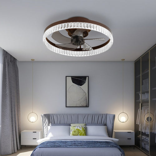 19.7In Minimalist Ring LED Ceiling Fan – Modern Comfort &amp; Style