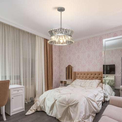 Modern Crystal Chandelier -Elegant Round Design