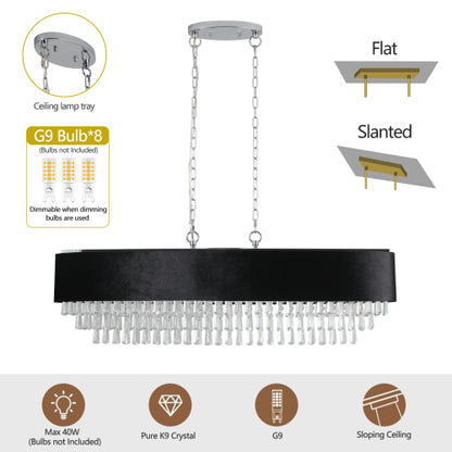 Modern Crystal Chandelier – Sleek Luxury Illumination
