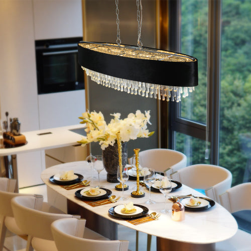Modern Crystal Chandelier – Sleek Luxury Illumination