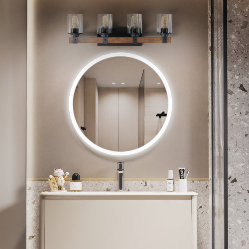 Rustic Vanity Light, Industrial Bathroom Wall Sconce  (No Bulbs)