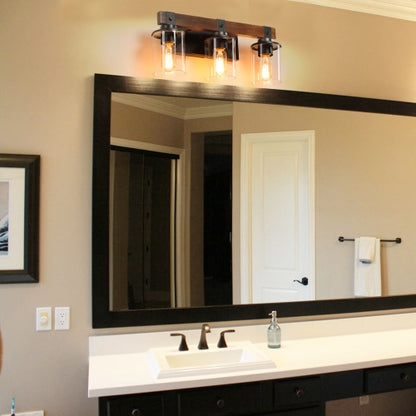 Rustic Vanity Light, Industrial Bathroom Wall Sconce  (No Bulbs)
