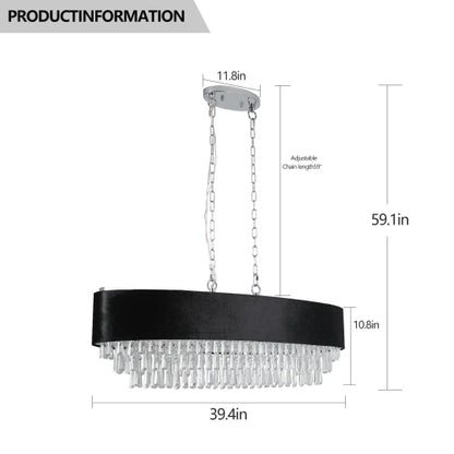 Modern Crystal Chandelier – Sleek Luxury Illumination