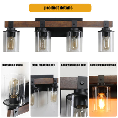 Rustic Vanity Light, Industrial Bathroom Wall Sconce  (No Bulbs)