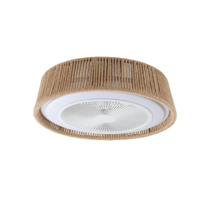 21" Bohemian Braided Ceiling Fan Light