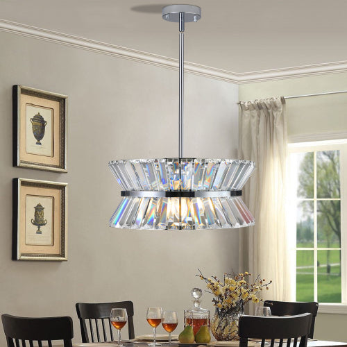 Modern Crystal Chandelier -Elegant Round Design