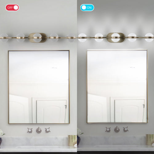 Modern Minimalist Bathroom Vanity Light (Champagne Gold)