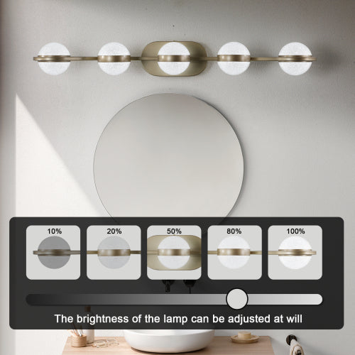 Modern Minimalist Bathroom Vanity Light (Champagne Gold)