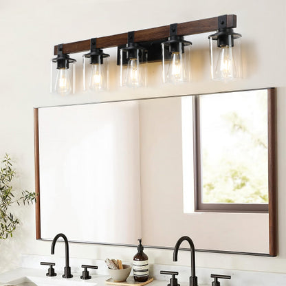 Rustic Vanity Light, Industrial Bathroom Wall Sconce  (No Bulbs)