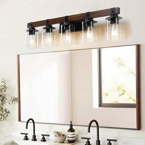 Rustic Vanity Light, Industrial Bathroom Wall Sconce  (No Bulbs)