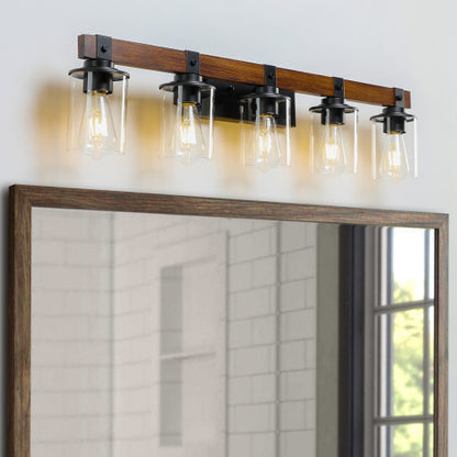Rustic Vanity Light, Industrial Bathroom Wall Sconce  (No Bulbs)