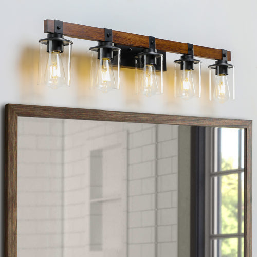 Rustic Vanity Light, Industrial Bathroom Wall Sconce  (No Bulbs)