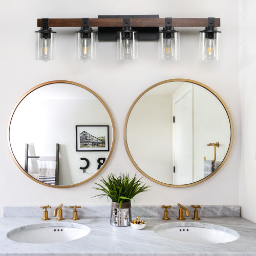 Rustic Vanity Light, Industrial Bathroom Wall Sconce  (No Bulbs)