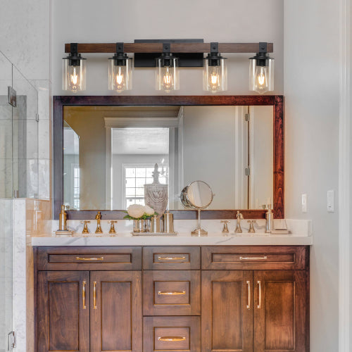 Rustic Vanity Light, Industrial Bathroom Wall Sconce  (No Bulbs)