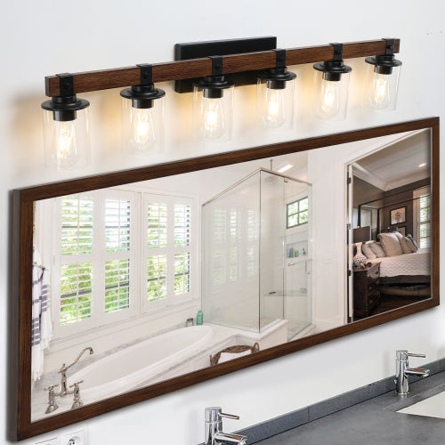 Rustic Vanity Light, Industrial Bathroom Wall Sconce  (No Bulbs)