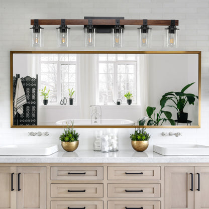 Rustic Vanity Light, Industrial Bathroom Wall Sconce  (No Bulbs)
