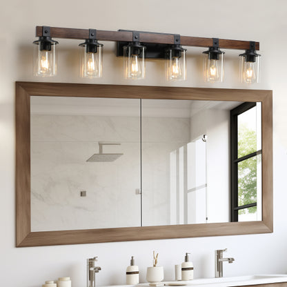 Rustic Vanity Light, Industrial Bathroom Wall Sconce  (No Bulbs)