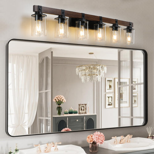 Rustic Vanity Light, Industrial Bathroom Wall Sconce  (No Bulbs)
