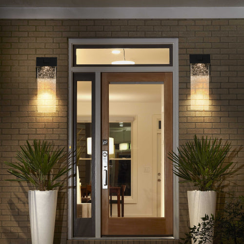 2-Pack Outdoor LED Wall Sconce -Modern Design &amp; Weatherproof Durability