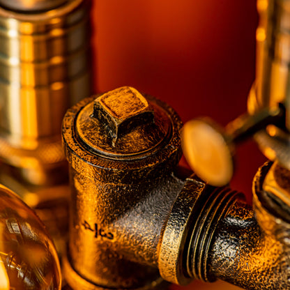Lampe à tuyau réglable vintage faite à la main Steampunk Shadow