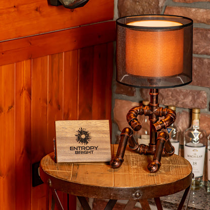 Lámpara de tubo ajustable vintage hecha a mano estilo steampunk Galaxy - Promoción navideña
