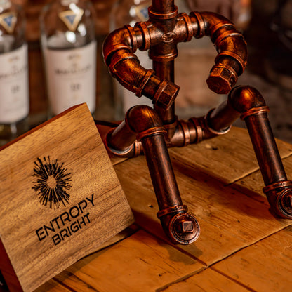 Lámpara de tubo ajustable vintage hecha a mano estilo steampunk Galaxy - Promoción navideña