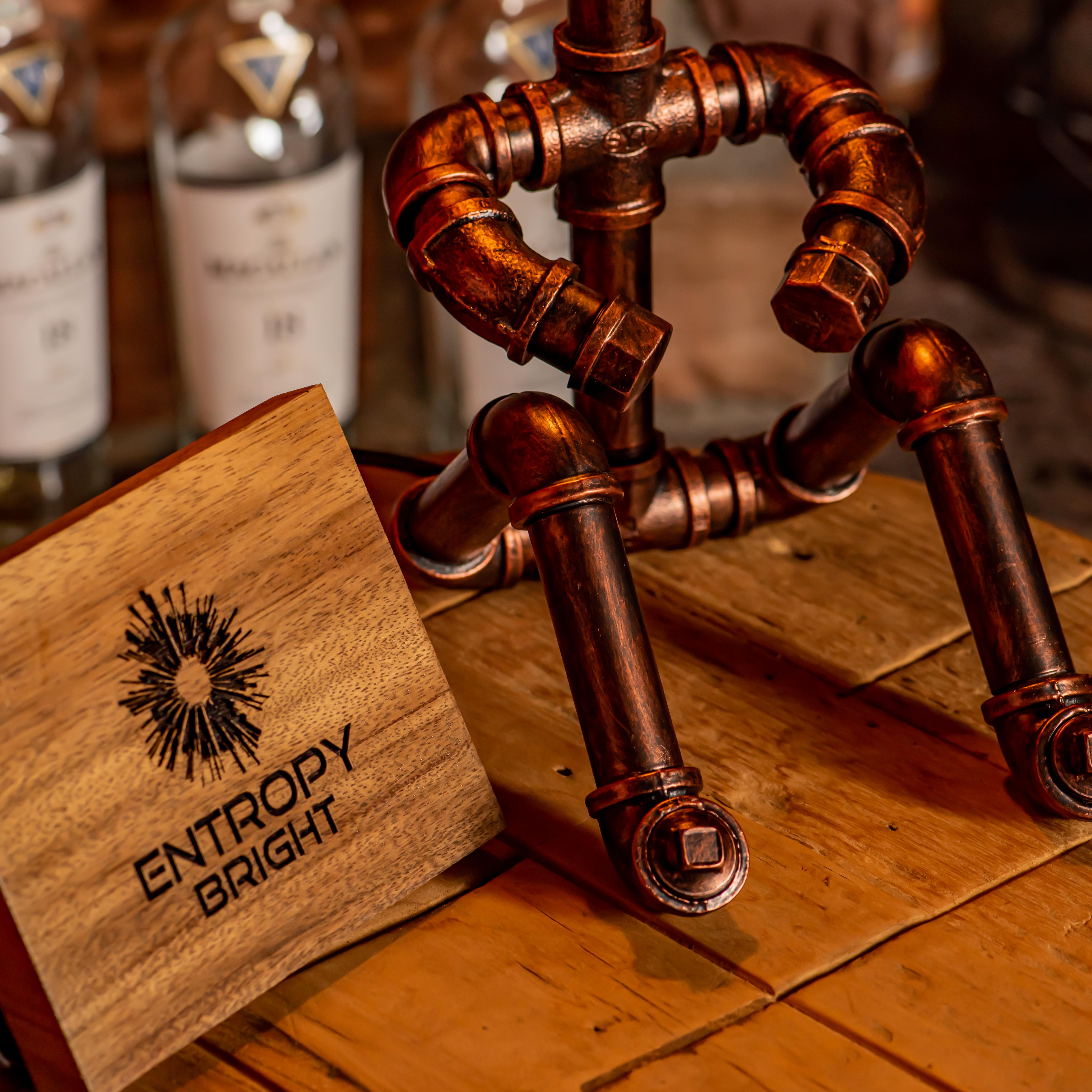 Lámpara de tubo ajustable vintage hecha a mano estilo steampunk Galaxy - Promoción navideña