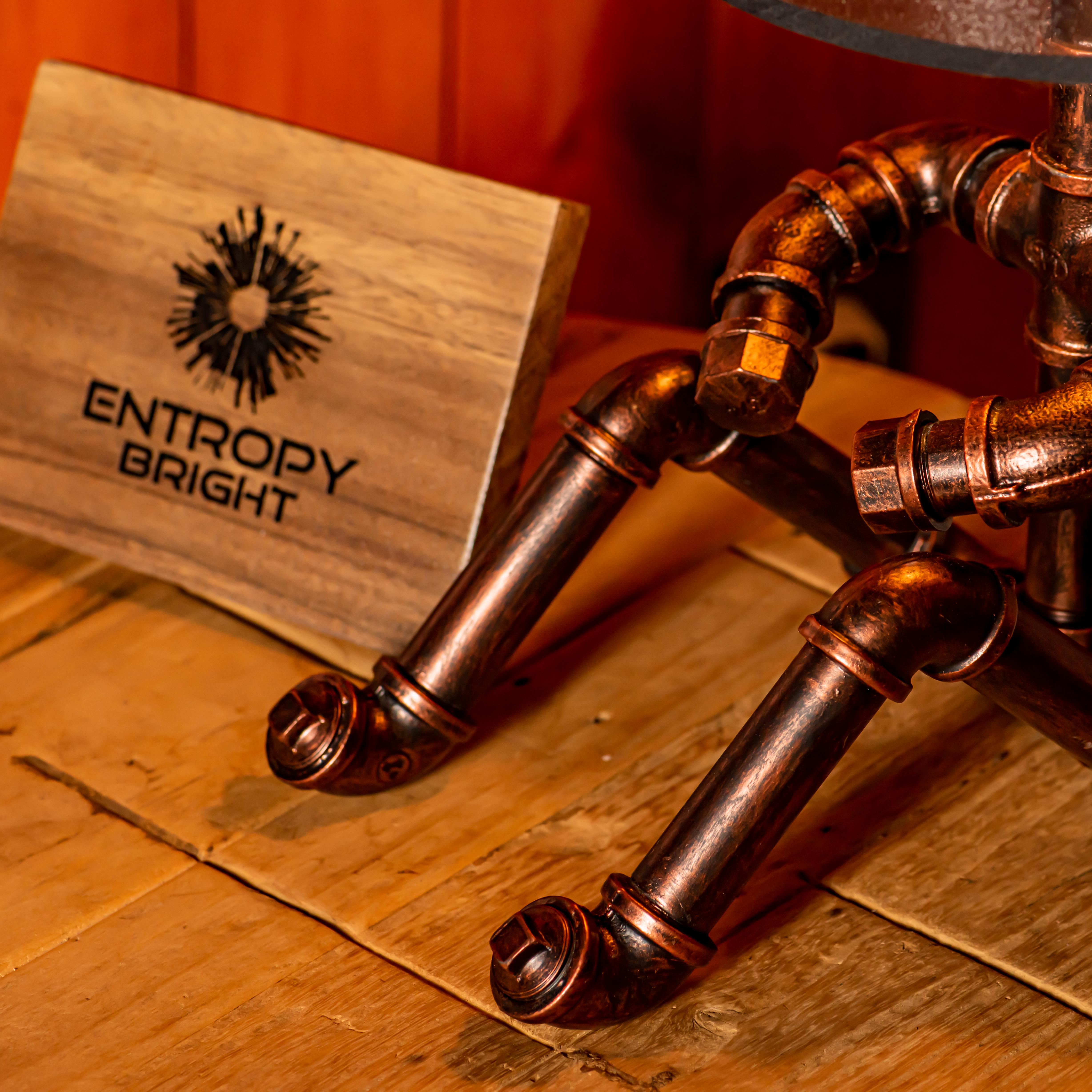 Lámpara de tubo ajustable vintage hecha a mano estilo steampunk Galaxy - Promoción navideña