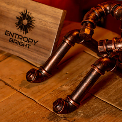 Lámpara de tubo ajustable vintage hecha a mano estilo steampunk Galaxy - Promoción navideña