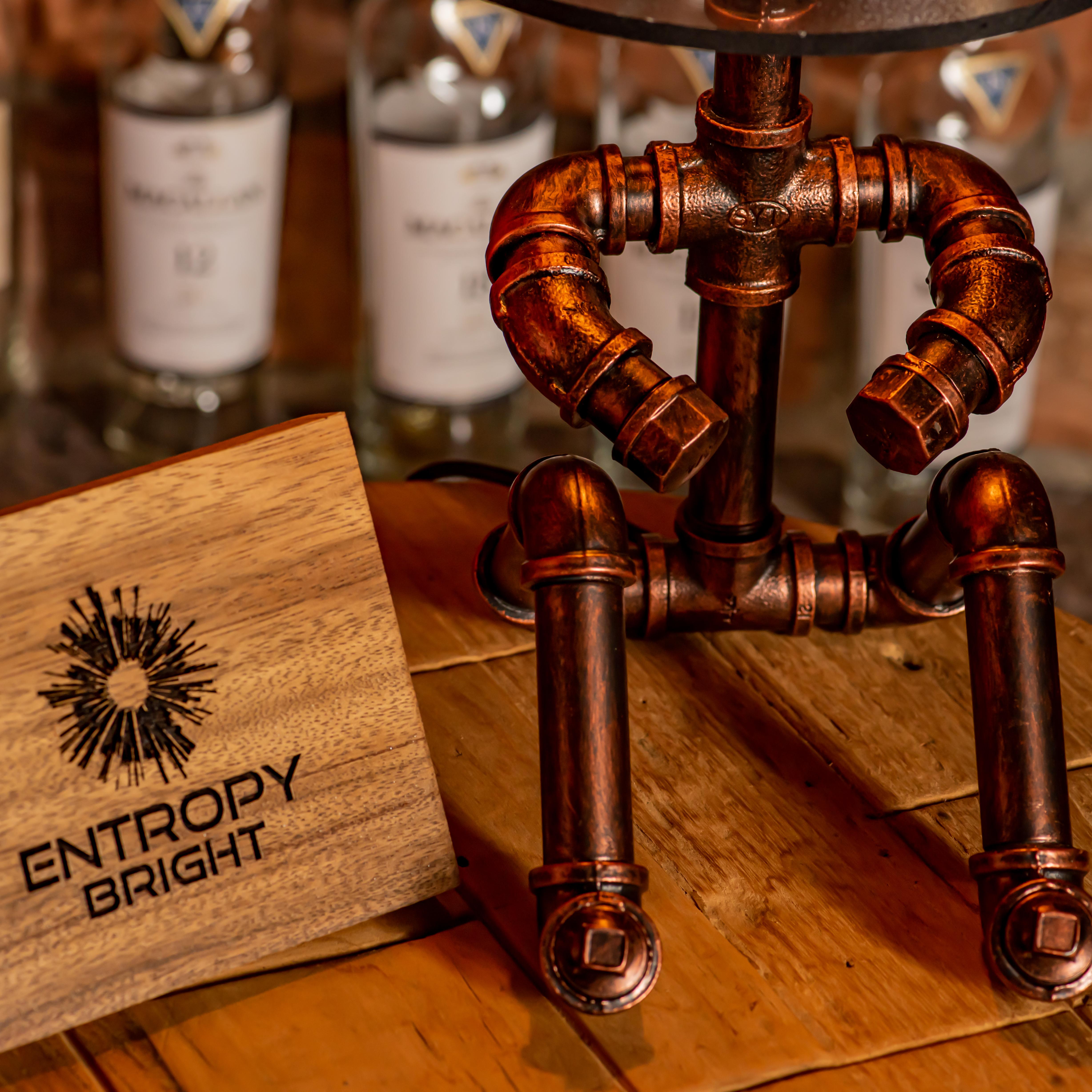 Lámpara de tubo ajustable vintage hecha a mano estilo steampunk Galaxy - Promoción navideña