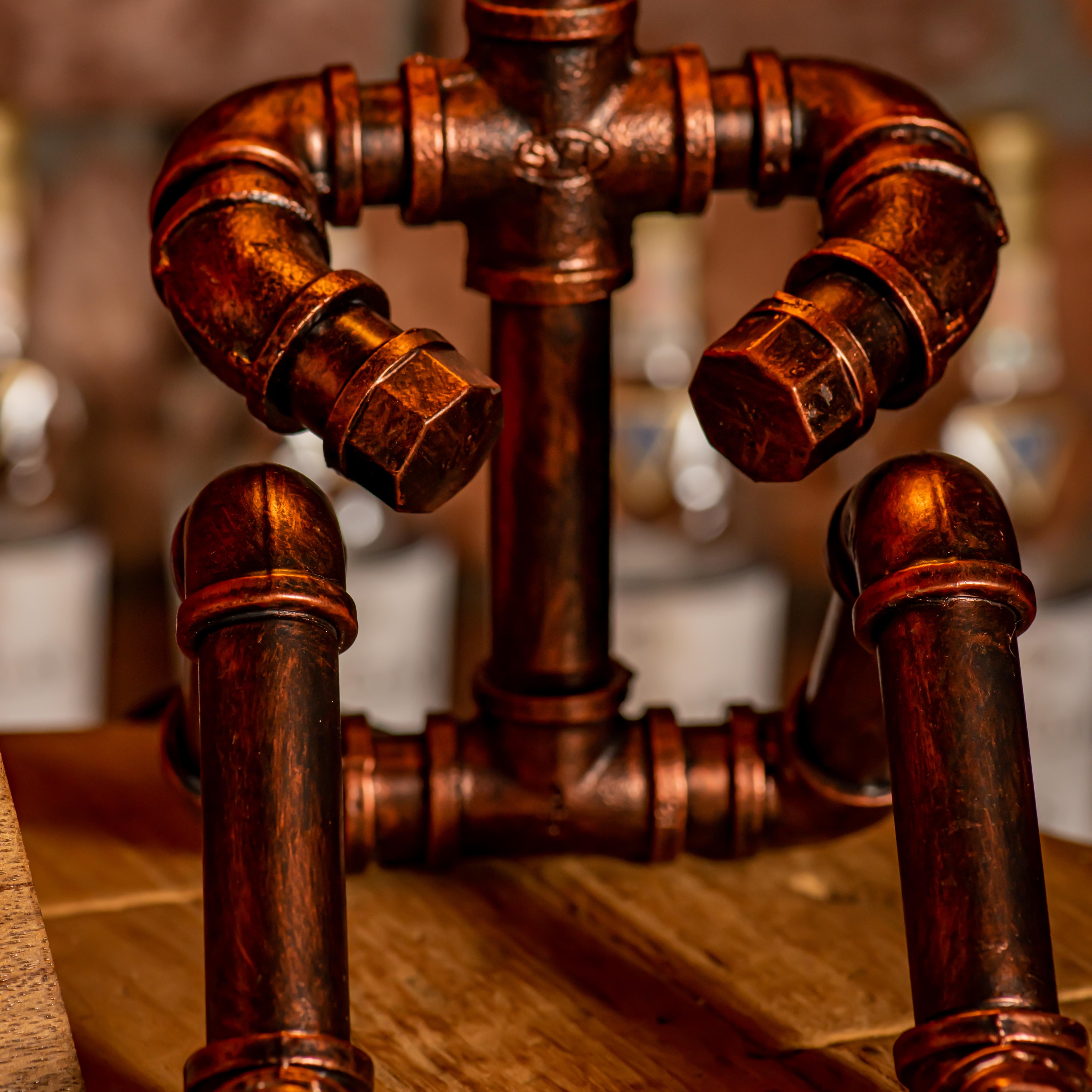 Lámpara de tubo ajustable vintage hecha a mano estilo steampunk Galaxy - Promoción navideña