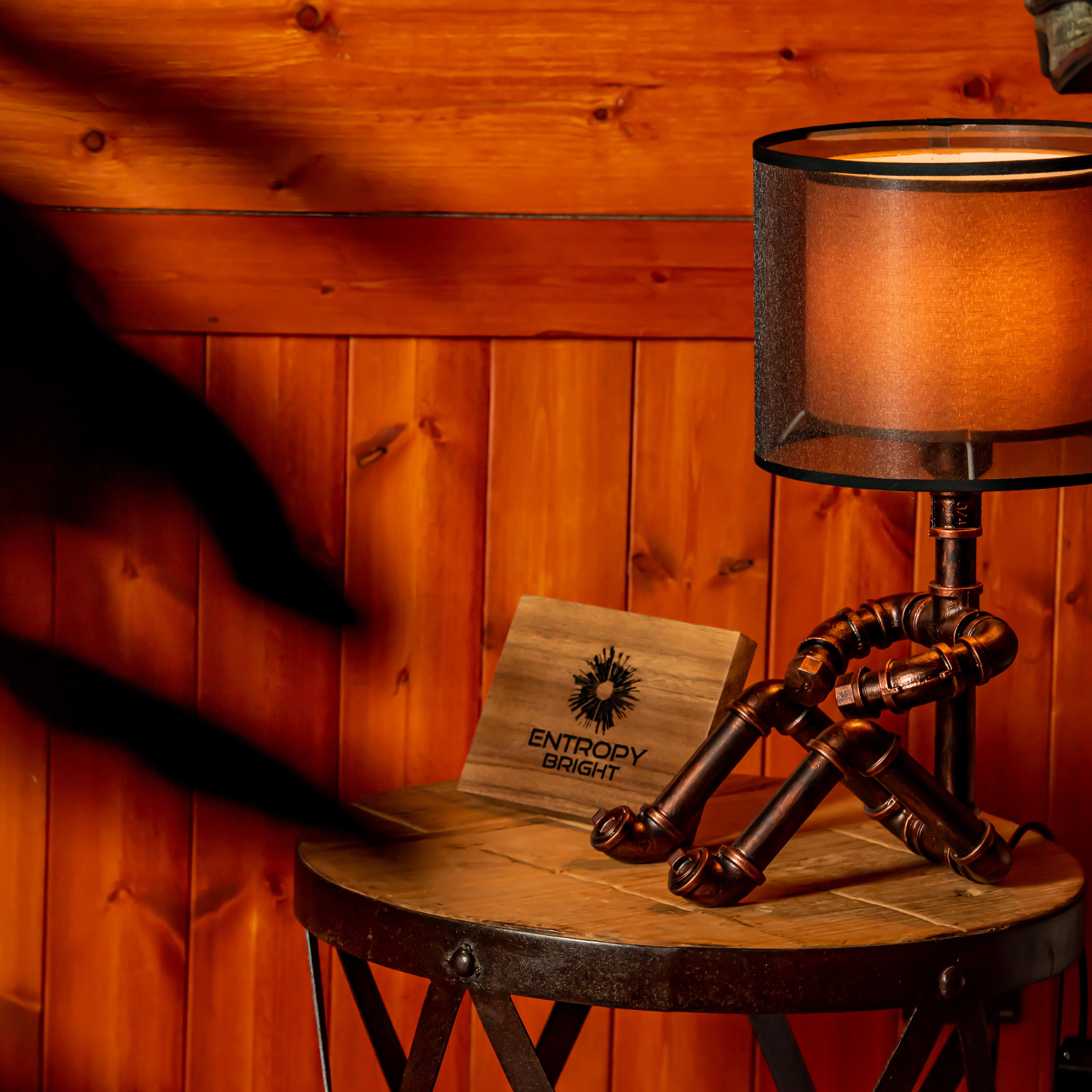 Lámpara de tubo ajustable vintage hecha a mano estilo steampunk Galaxy - Promoción navideña