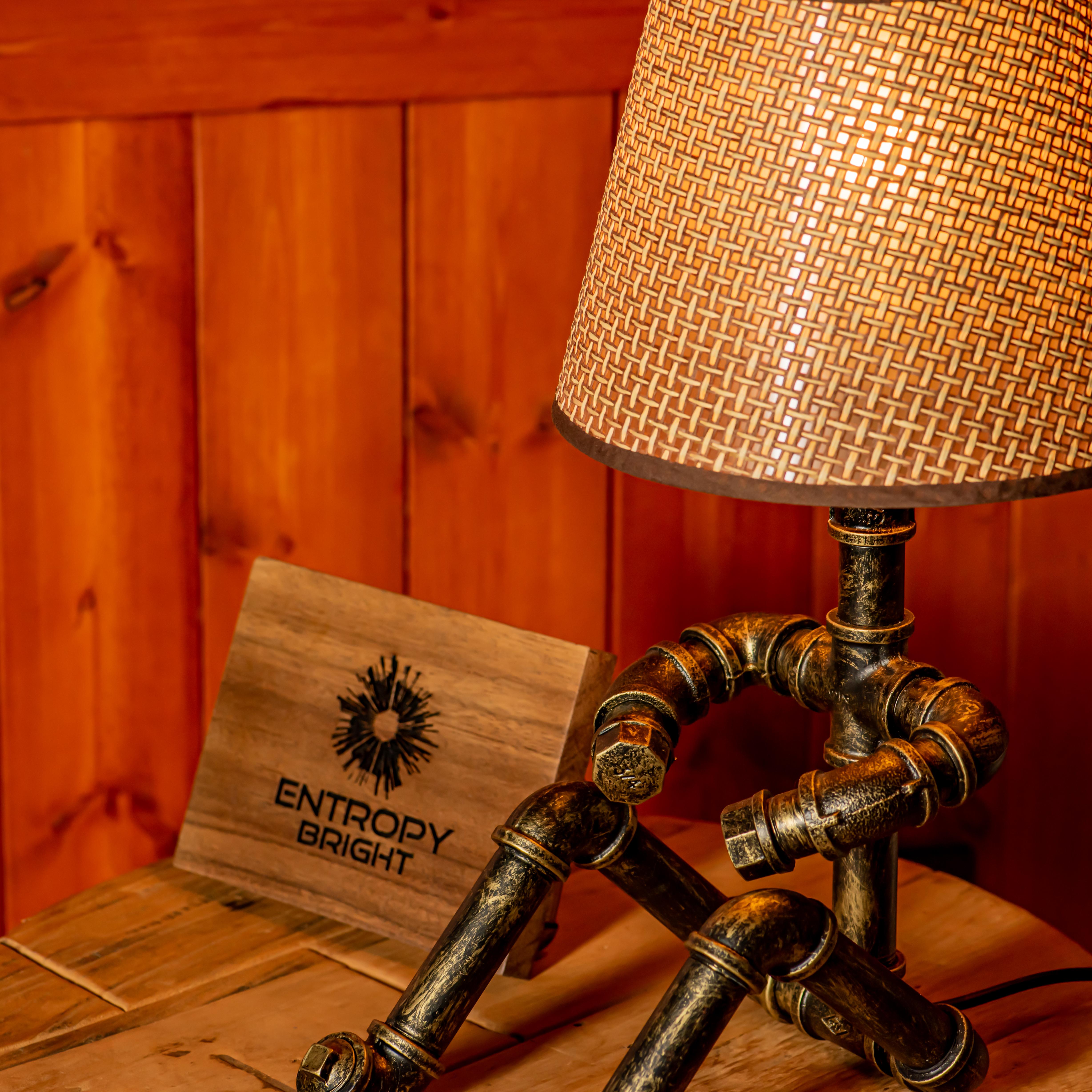 Lámpara de tubo ajustable vintage hecha a mano estilo steampunk Galaxy - Promoción navideña